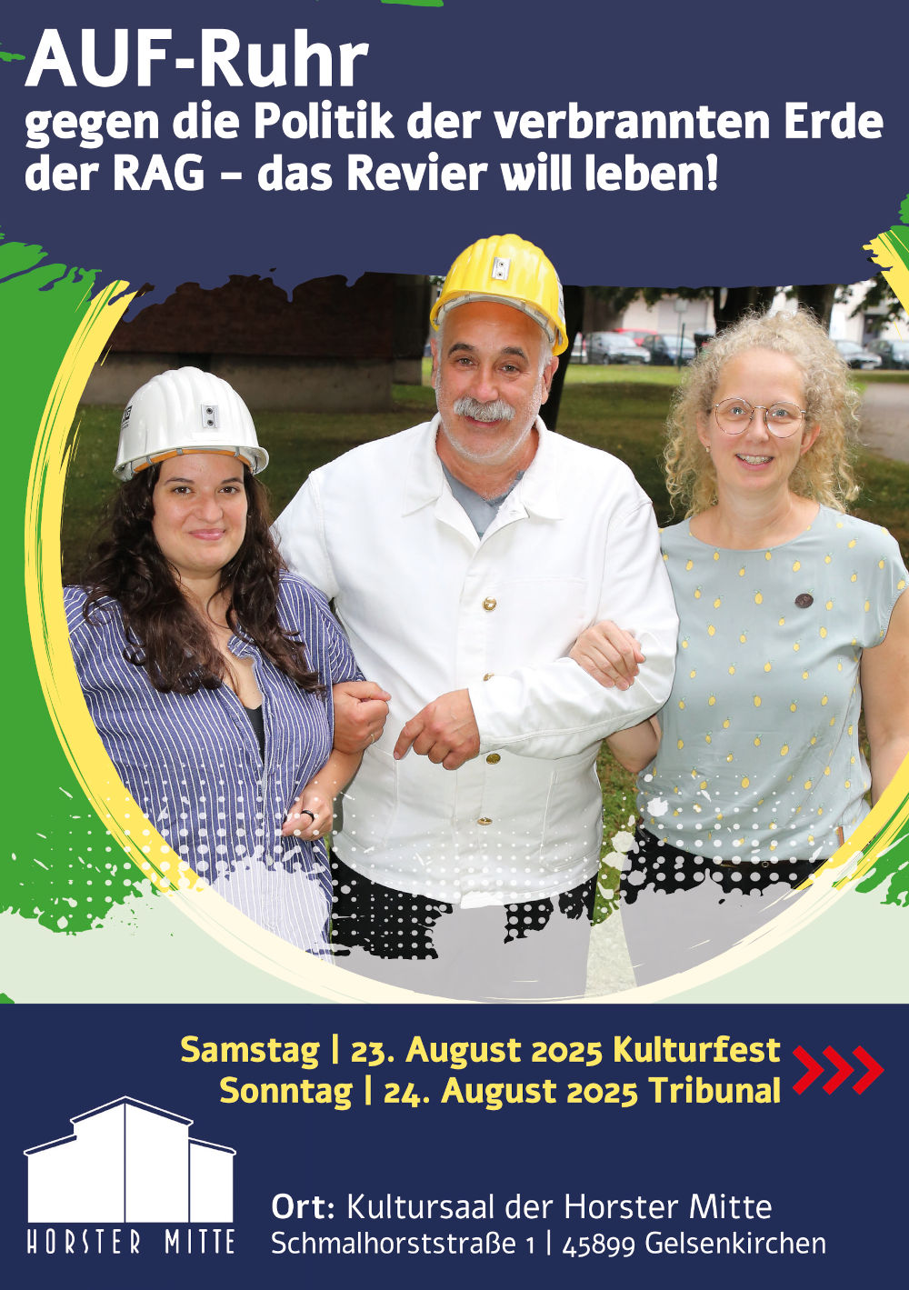 Flyer Tribunal und Kulturfest Vorderseite